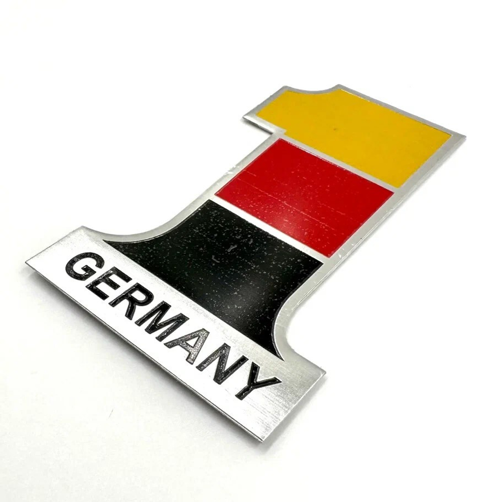 Наклейка Germany 1 объемная полиурентановая (Флаг Германии 8х12см). Желтый, красный, черный цвет