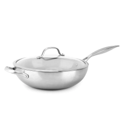 GreenPan - Вок Venice Pro с крышкой 30см 4,7л Evershine светло-серый / артикул   CC002258-001  / GTIN 885837017991
