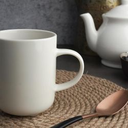 Кружка 275 мл белая d 7,4 см h9,2 см фарфор Coupe   Noble [6]