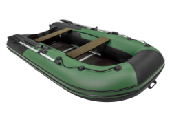Лодка ПВХ Ривьера Компакт 3200 СК Комби зеленый/черный