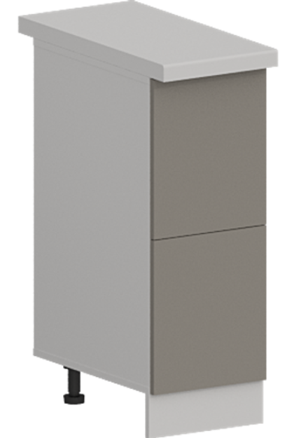 Кухня Модуль ШН2Я 300 Графит / Теплый серый