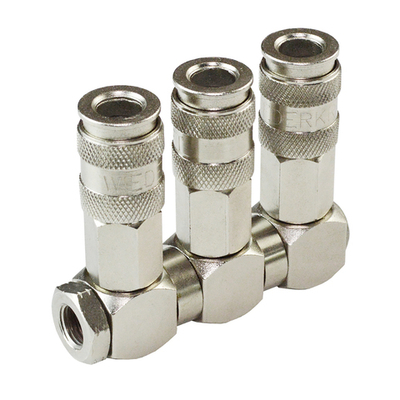 WDK-83RT Разветвитель пневматический с вращающимися соединениями, вход 1/4" (F), 3 выхода БРС