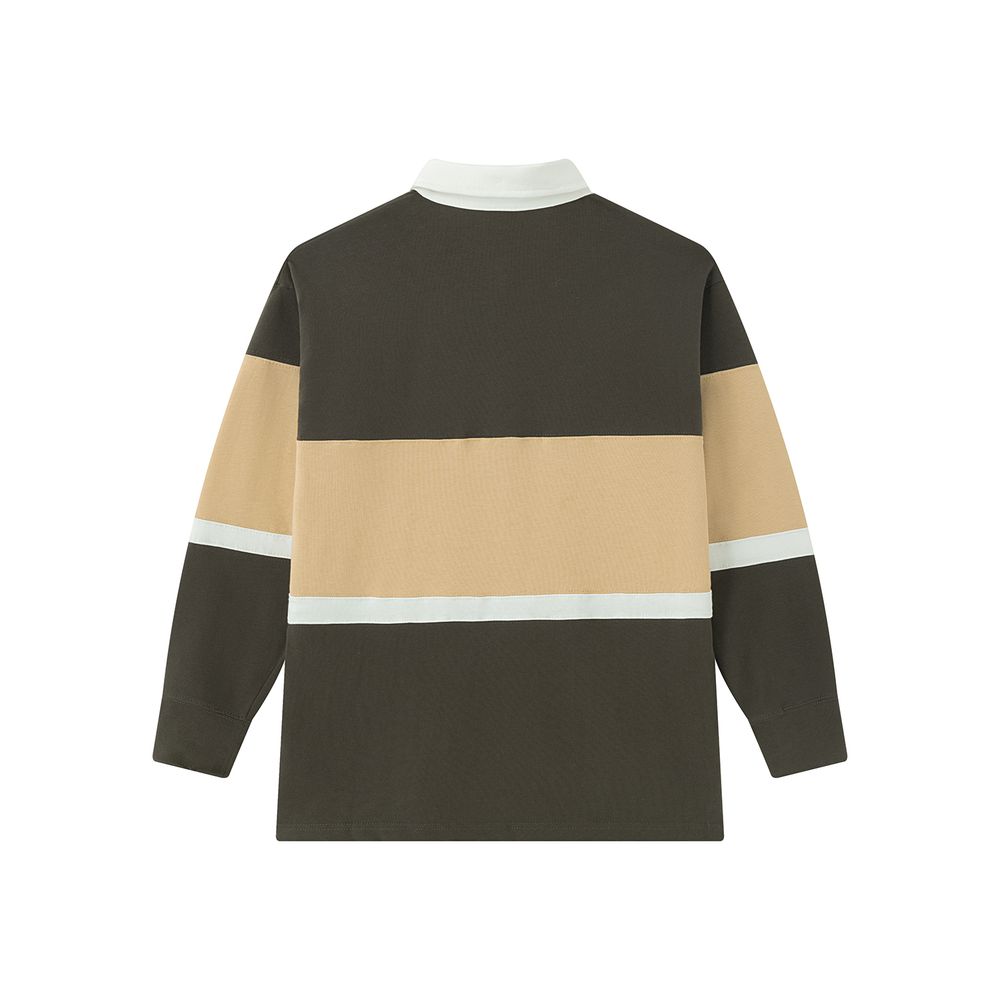 Лонгслив Ymkashix Rugby коричневый/песочный