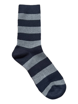 Носки р.40-45 "Полосатики Утепленные" Комплект - 5 пар