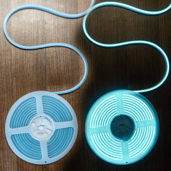 Светодиодная лента гибкий неон LEDbeLED 12V 6x12mm 120 LED/m IP67, холодный голубой, 5 метров