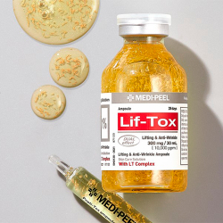 Medi-Peel Lif-Tox Ampoule лифтинг-ампула с золотом и прополисом для укрепления овала лица и повышения тургора кожи