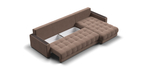Угловой диван Босс Макс Велюр Монолит мокко