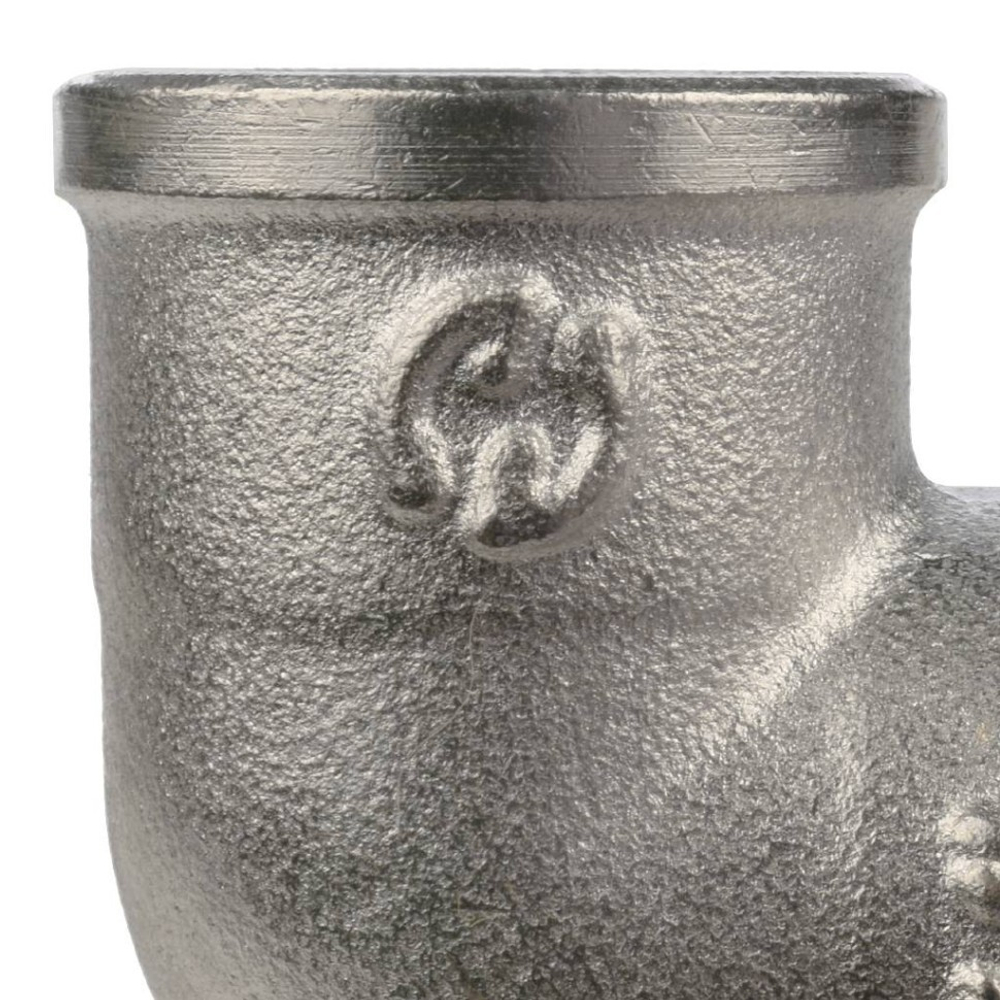 Угольник с креплением ВР никелированный 1/2 STOUT