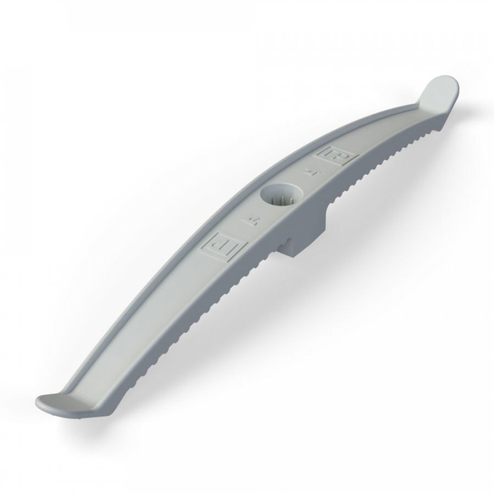 Держатель круглого кабеля двусторонний для прямого монтажа на 16 мест серый  Промрукав