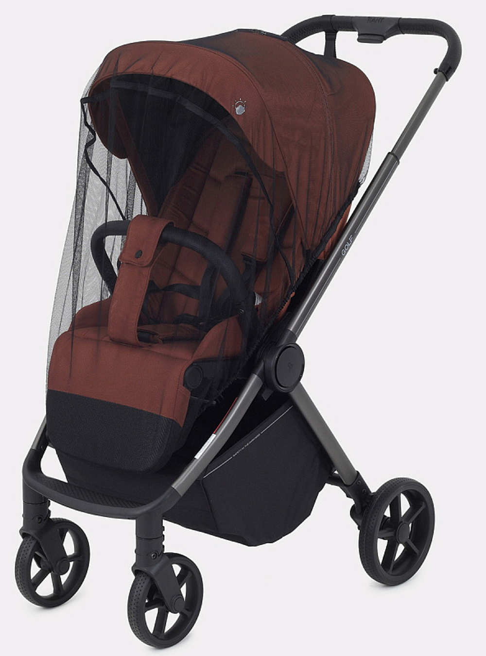 Детская прогулочная коляска Rant Golf RA101 Maroon Brown