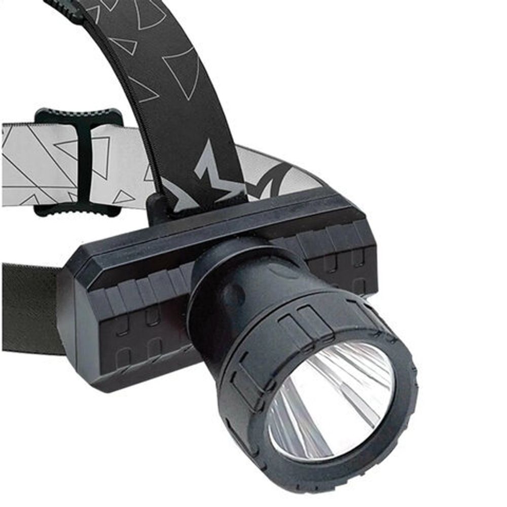 Фонарь налобный аккумуляторный КОСМОС 3 Вт LED, Li-ion, заряд от USB, KocAcHead3W