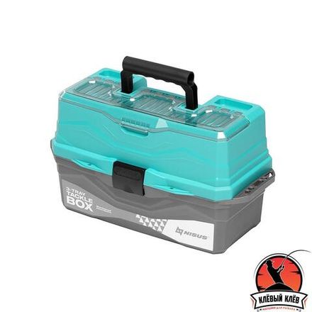 Ящик для снастей Tackle Box трехполочный бирюзовый (N-TB-3-Т) NISUS