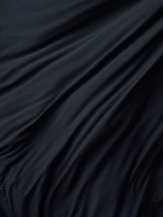 Микрофибра бельевая, эффект хлопка, Турция, черный 170 (мерный лоскут)