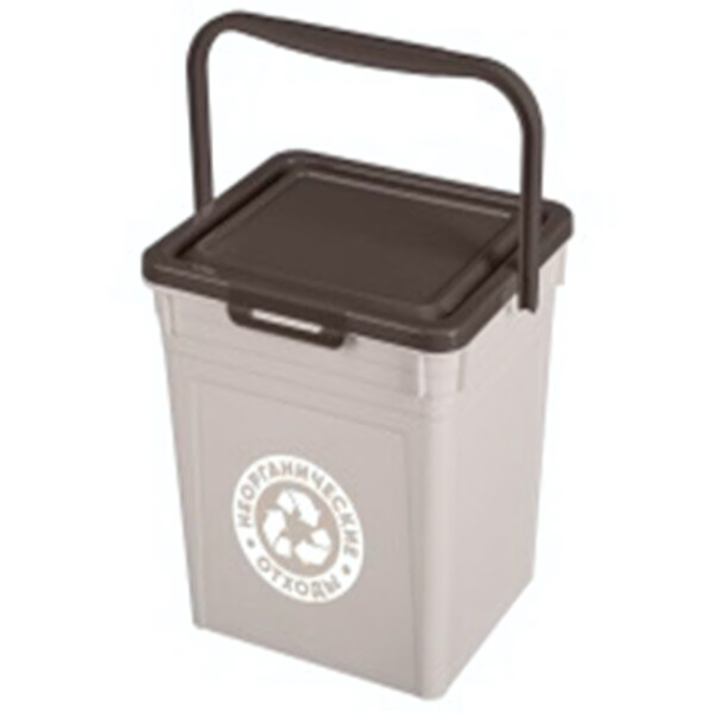 Контейнер для мусора 235х210х252 мм, 8л (светло-бежевый)