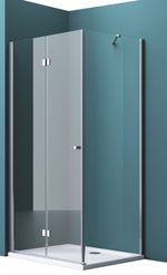 Душевой уголок BelBagno Albano 100х90 ALBANO-ASH-1-100/90-C-Cr профиль Хром стекло прозрачное