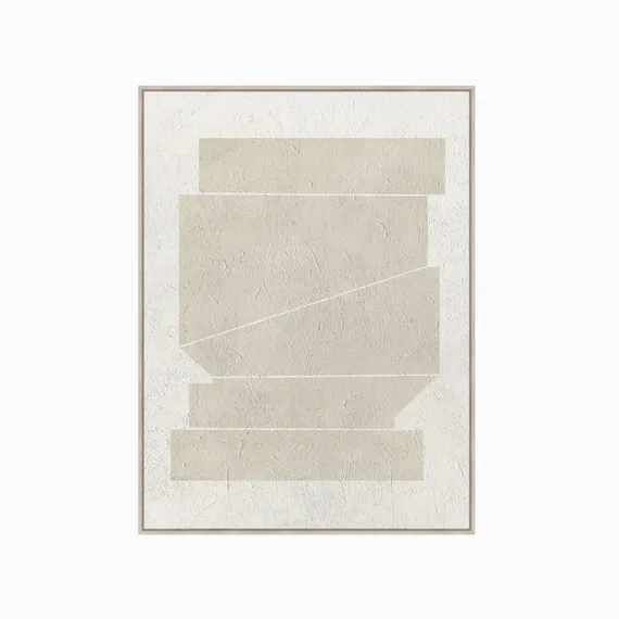 Постер Purity geometric 120х90 см, бежевый, белый