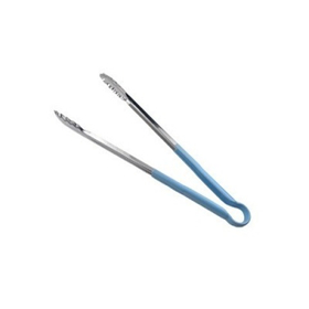 Щипцы универсальные 40 см. нерж. голубая ручка MGsteel