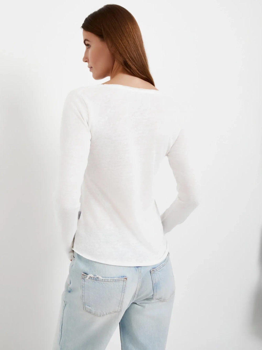 Лонгслив Базовый Белый