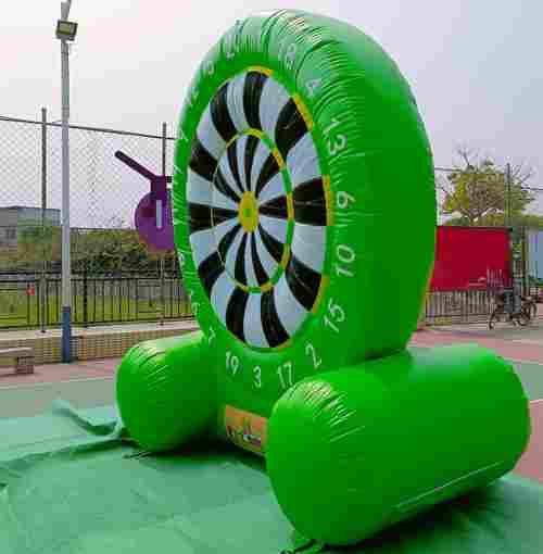Надувной дартс «В яблочко» на подкачке, диаметр 3 м, размер 3х1,5х3,5 м
