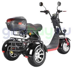 Электроскутер CityCoco WHITE SIBERIA PRO TRIKE 3000W (Черный) фото 4