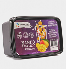 Пюре фруктовое Proff Puree МАНГО 1 кг. замороженное
