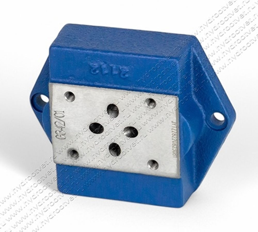 G342/01 - Стальная плита для монтажа клапанов типоразмера Ду6, стандарт ISO 4401-03 / CETOP03