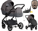 Детская коляска Tutis Viva 6 Plus Essential 4 в 1 с автокреслом Beno Beige и базой 1612072 Periscape