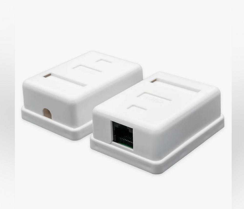 Розетка для интернет CAT5e на 1 гнездо. Uni-5039