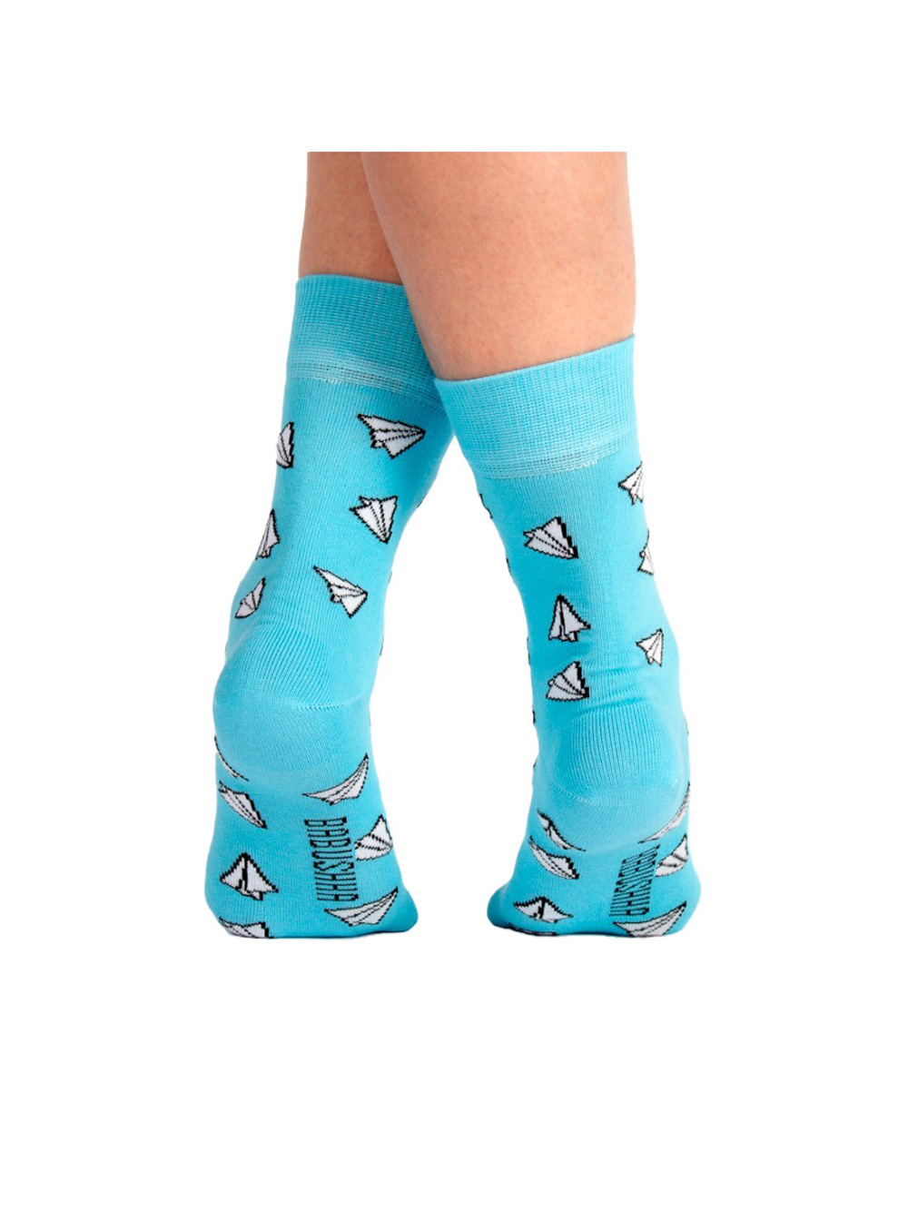 Носки медицинские женские Babushka, "Самолетики", голубой, 36-40
