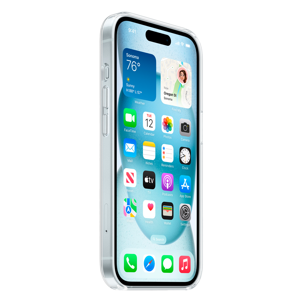 Прозрачный чехол с поддержкой MagSafe Apple Clear Case для iPhone 15