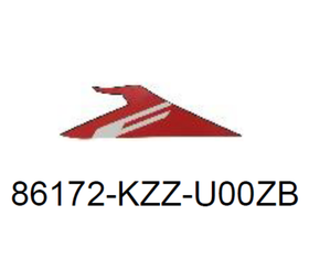 86172-KZZ-U00ZB. STRIPE, L. FUEL TANK *TYPE2* (TYPE2 ) *. Honda CRF250Rally sticker