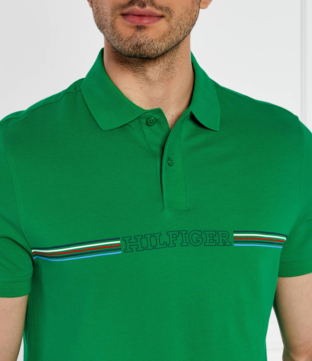 Поло Tommy Hilfiger - зеленый(MW0MW34769)