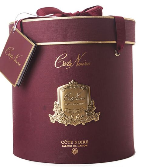 Удовая роза, круглая красная свеча Арт-деко с кисточкой, Cote Noire