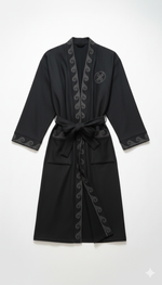 Шапан льняной длинный OYU TOLQYN BLACK