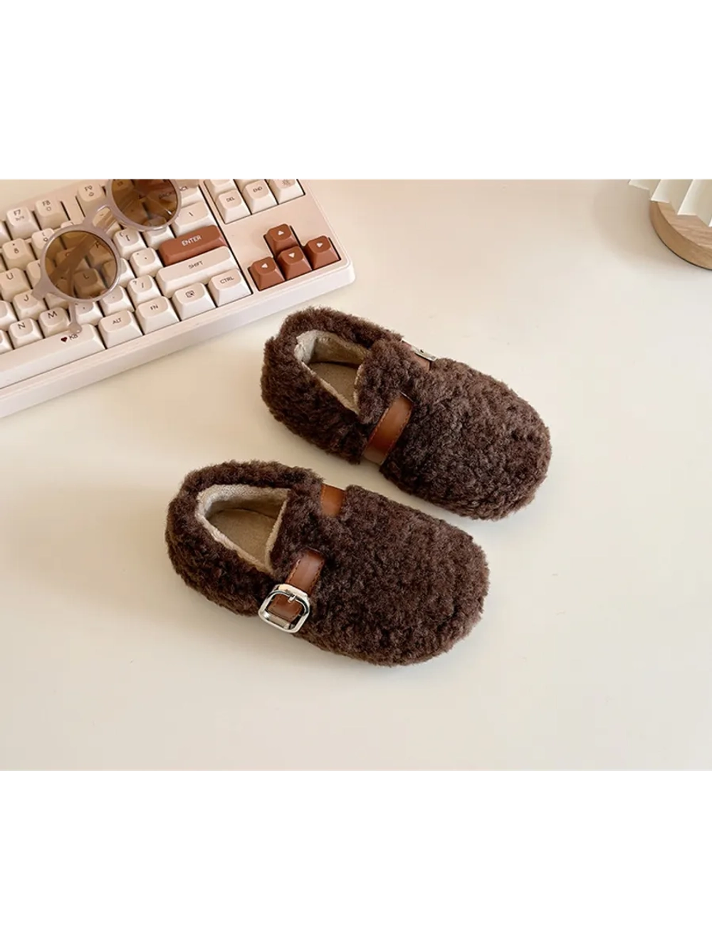 Балетки меховые