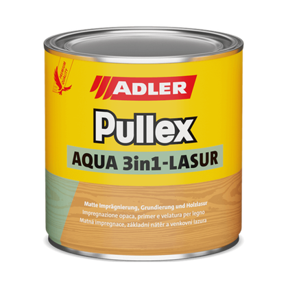 Pullex Aqua 3in1-Lasur - пропитка для дерева три защиты в одной банке | Adler (Австрия)