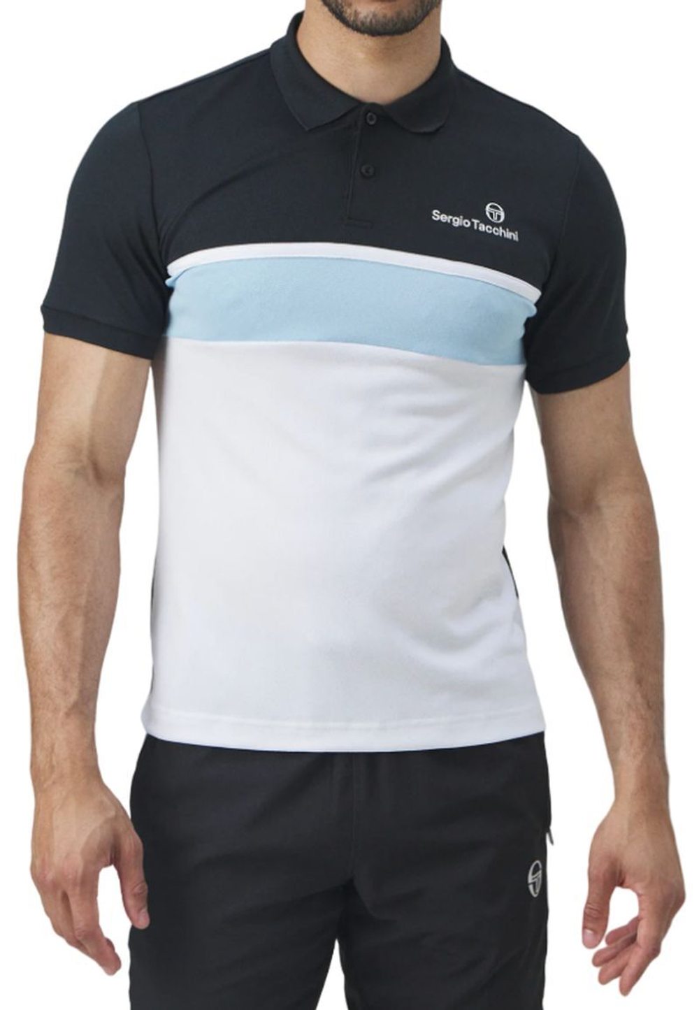 Мужское теннисное поло Sergio Tacchini Elfetta Polo Shirt - разноцветный