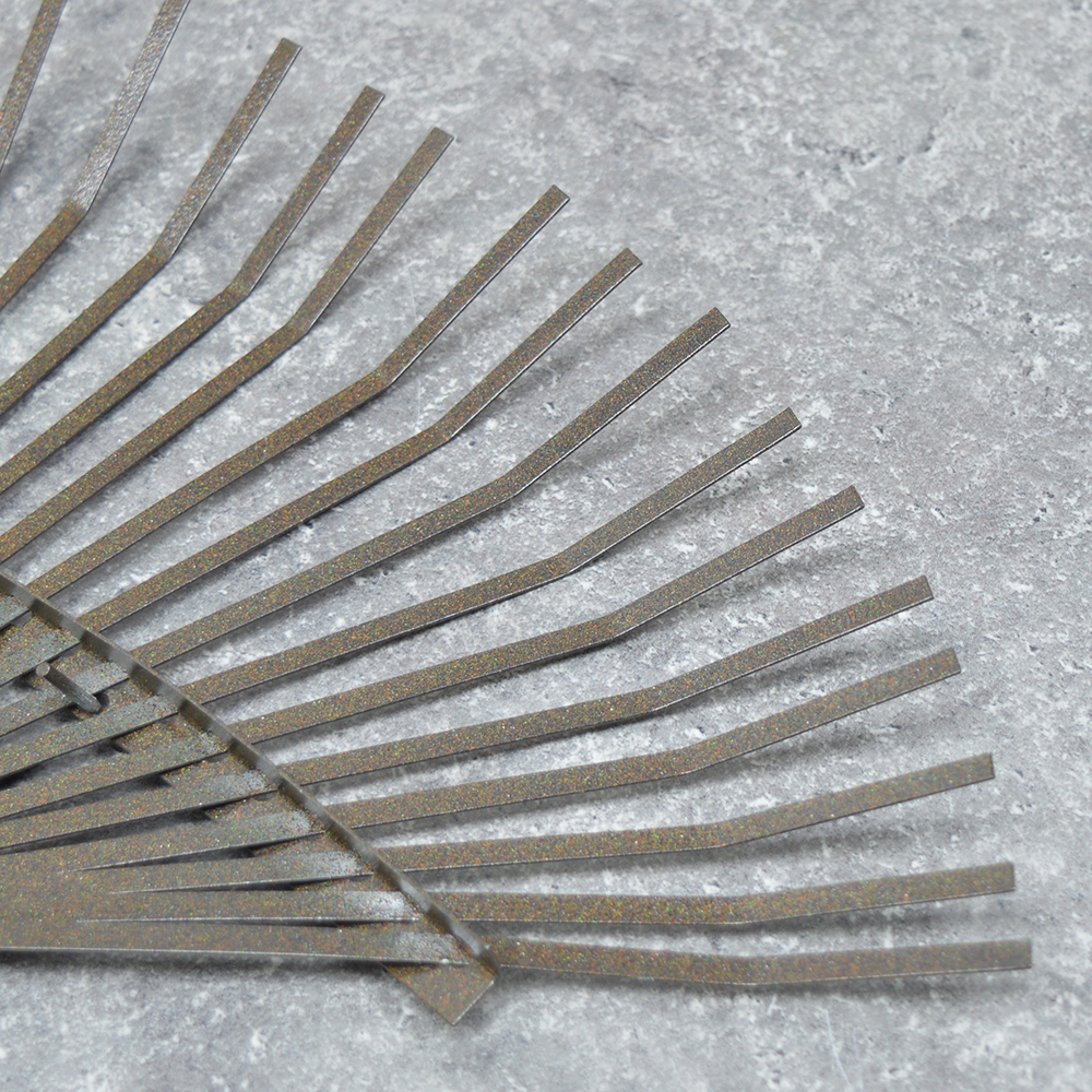 Грабли веерные 22-ти зубые пластинчатые большие, порошковая окраска