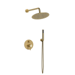 Душевой комплект Vincea Desire VSFW-1D1BG, встраиваемый, 2 режима, брашированное золото
