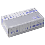 Перчатки смотровые нитриловые CONNECT, голубые, 50 пар (100 штук), размер L (большие).