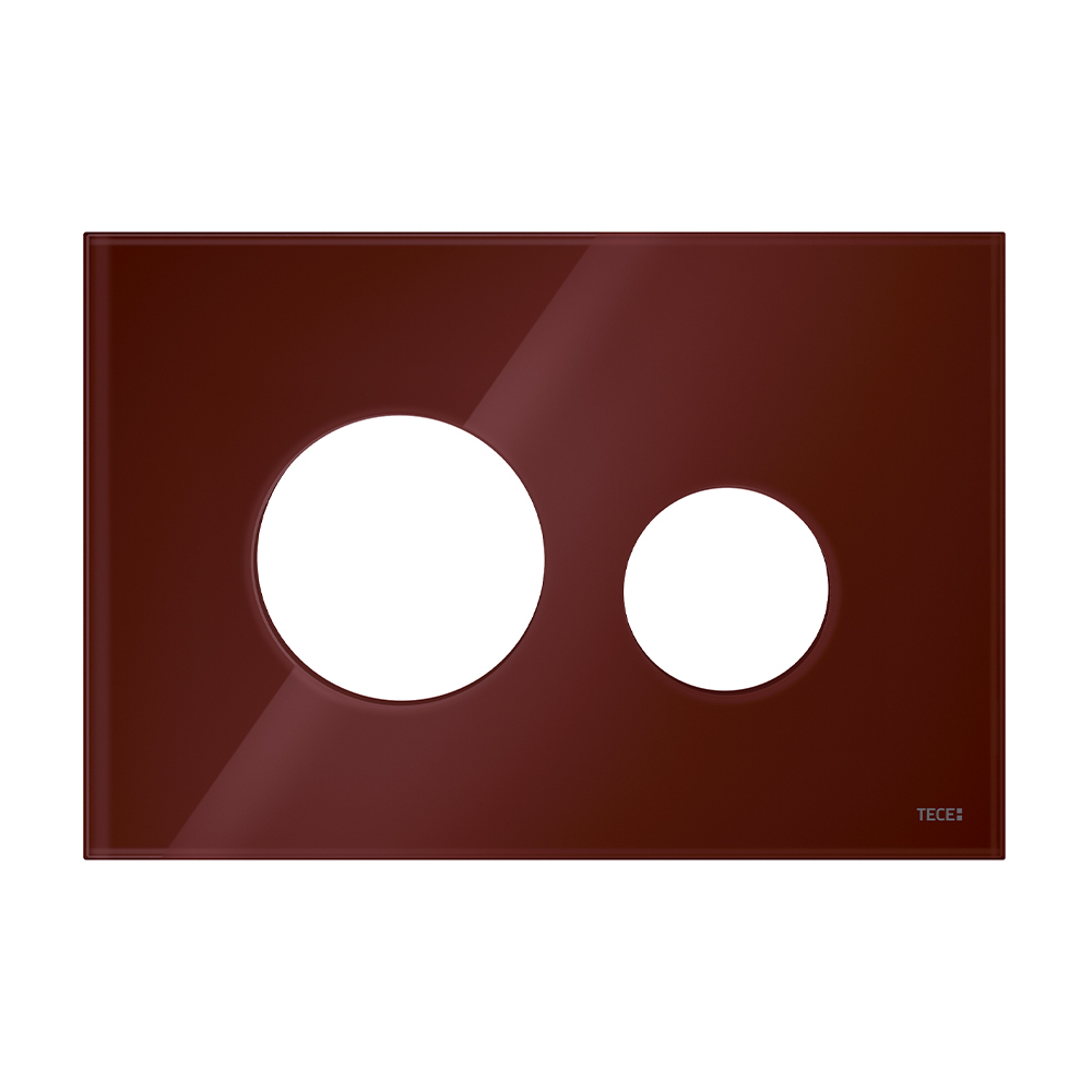 Стеклянная лицевая панель смыва для унитаза TECEloop modular, (рубиновый)