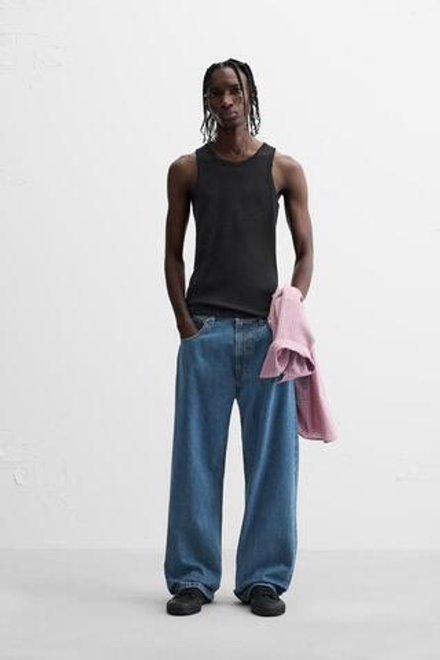 ZARA ДЖИНСЫ BAGGY FIT, ИНДИГО