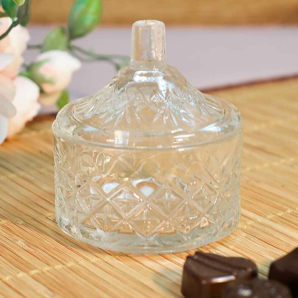 Ваза с крышкой h4см, d7см "Amelia", FH-7