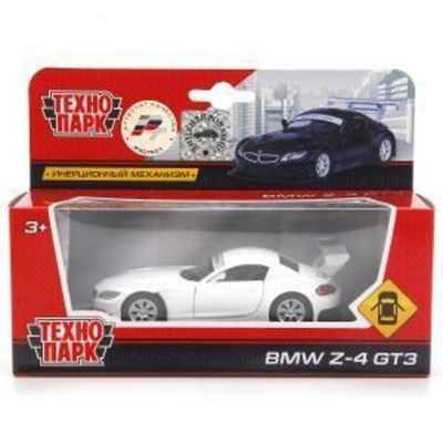 Модель ин. мет. 1:38 "BMW Z-4 GT3" открывающиеся двери, коробка 67315 (96) (Технопарк)