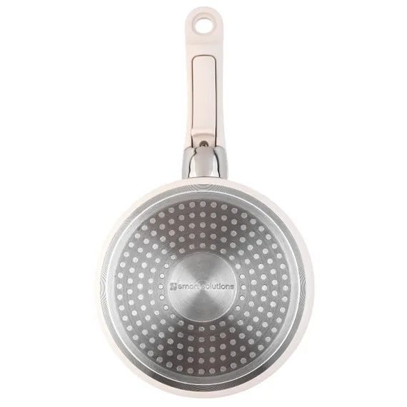 Набор посуды для приготовления со съемной ручкой smart ceramic, 7 предметов, молочный