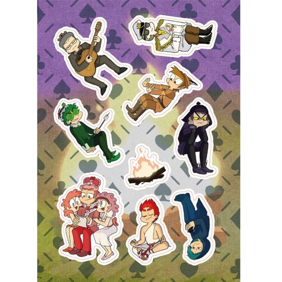 Лист стикеров "13 Карт: Конец. Земля Королей"