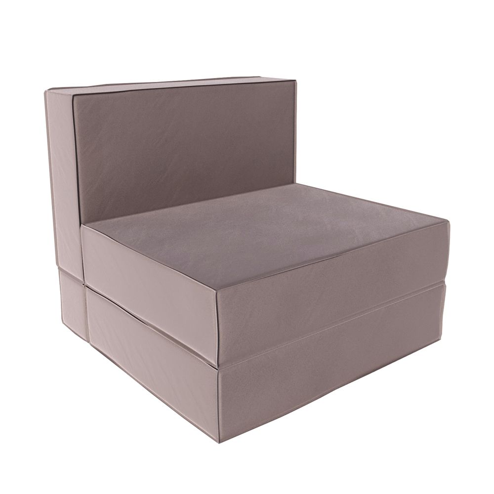 Кресло кровать раскладное с кантом бескаркасное 200х90 (стоун Вивальди)