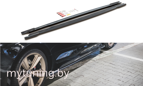 Сплиттеры накладок на пороги для AUDI RS5 B9 рестайлинг (19-...)