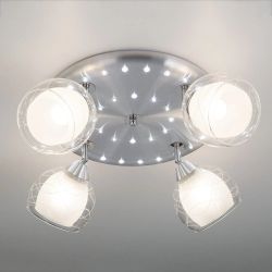 Citilux Самба CL158142 Люстра с поворотными плафонами Алюминий Хром