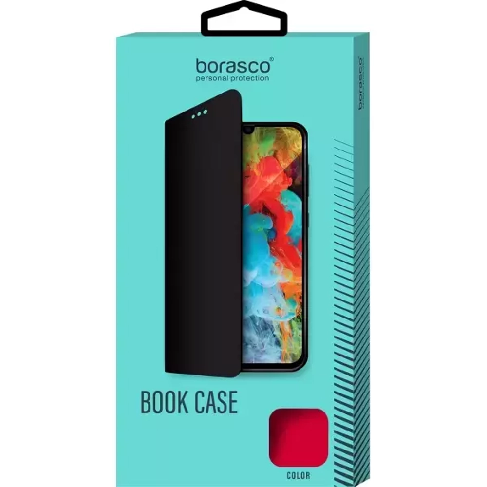 Чехол Book Case для Realme C21 красный, Borasco